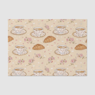 Papel De Seda Patrón de funda de café Flor de Cerezo (2)