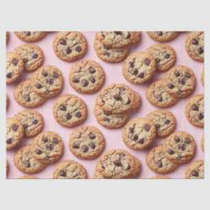 Papel De Seda Patrón de Galletas con Chips de Chocolate en Decou