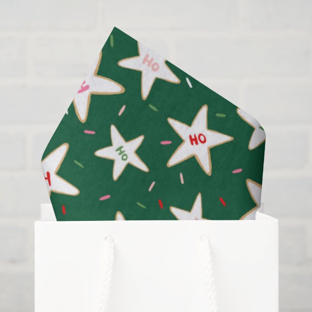 Papel De Seda Patrón de Galletas de Navidad (Bolsa de regalo)