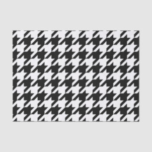Papel De Seda Patrón de gallos en blanco y negro