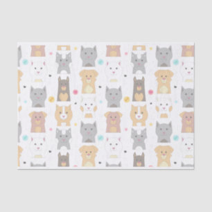 Papel De Seda Patrón de gato y perro