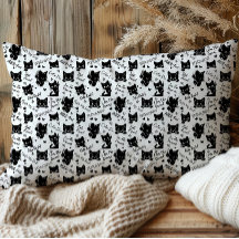 Patrón de gatos y dichos negros