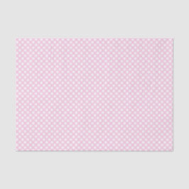 Papel De Seda Patrón de Gingham rosa Rubor