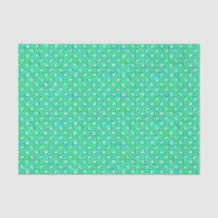 Papel De Seda Patrón de giro abstracto - tonos verdes de jade