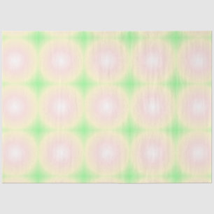 Papel De Seda Patrón de gradiente óptico 3D blanco Rosa verde pá