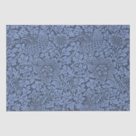 Papel De Seda Patrón de Guillermo Morris Vintage Bird y Anemone