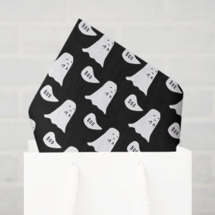 Papel De Seda Patrón de Halloween de fantasma lindo dice Boo