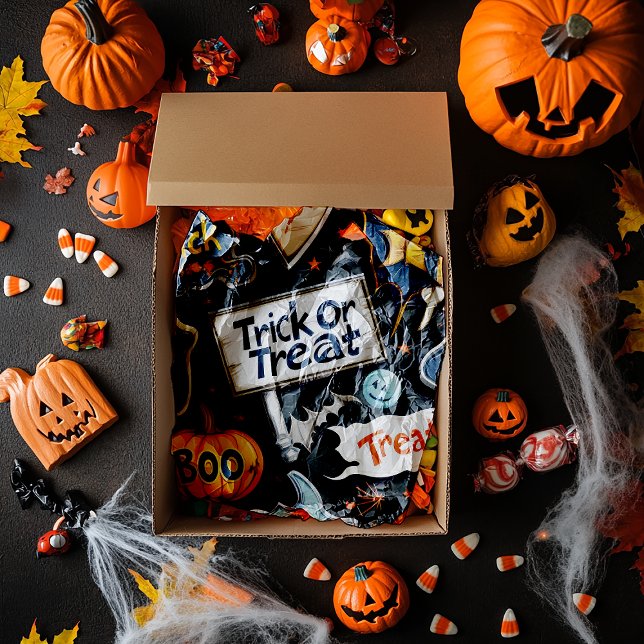 Papel De Seda Patrón de Halloween retro (Subido por el creador)