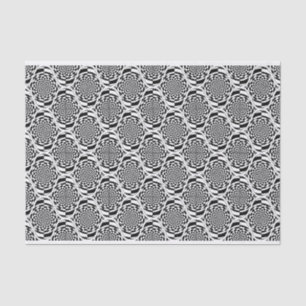 Papel De Seda Patrón de hipnosis blanco negro + tus ideas
