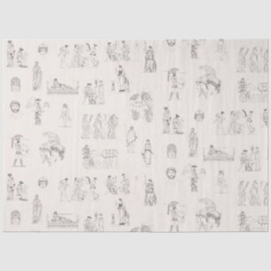 Papel De Seda Patrón de historia griega clásica de la Antigua Gr
