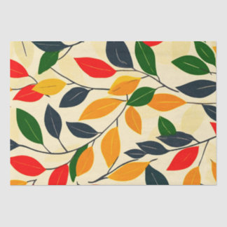 Papel De Seda Patrón de hoja