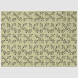 Papel De Seda Patrón de hoja de carpintero anticuado