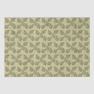 Papel De Seda Patrón de hoja de carpintero anticuado