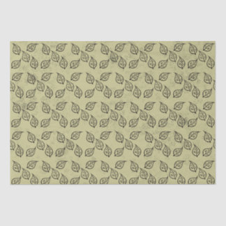 Papel De Seda Patrón de hoja de carpintero anticuado