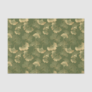 Papel De Seda Patrón de hoja de oro moderno
