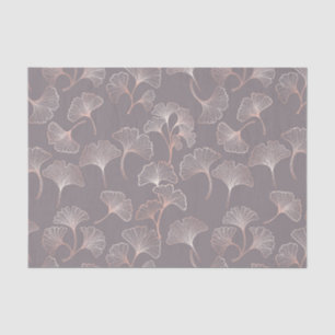 Papel De Seda Patrón de hoja rosa Art Deco