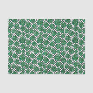 Papel De Seda Patrón de Hoja Verde 10