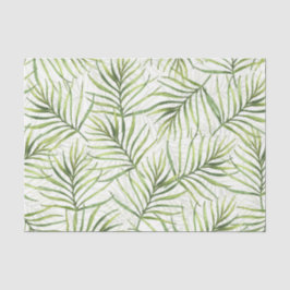 Papel De Seda Patrón de hoja verde 15