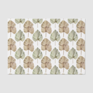 Papel De Seda Patrón de Hoja Verde 2