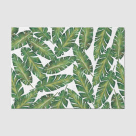 Papel De Seda Patrón de hoja verde 4