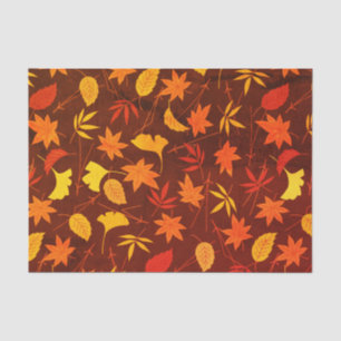 Papel De Seda Patrón de hojas de otoño