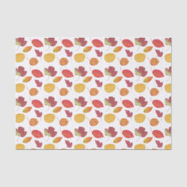 Papel De Seda Patrón De Hojas De Otoño Coloridas / Foliage De Ca