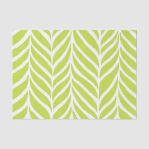 Papel De Seda Patrón de hojas de palma Chartreuse Verde