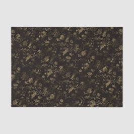 Papel De Seda Patrón de hojas doradas de Glam