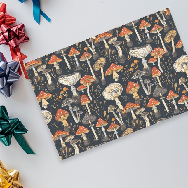 Papel De Seda Patrón de hongos (Subido por el creador)