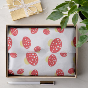Papel De Seda Patrón de hongos con lunares rojos lindos