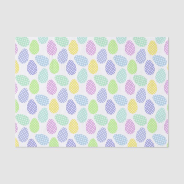 Papel De Seda Patrón de Huevo de Pascua (Anverso)