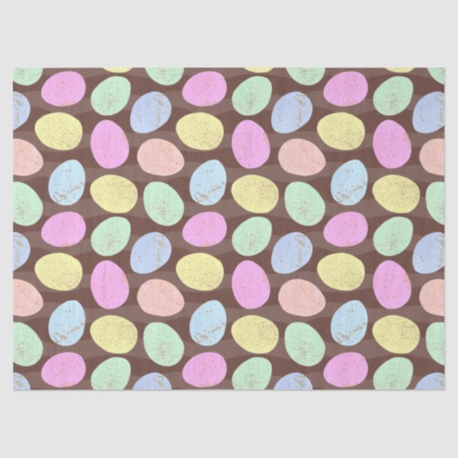 Papel De Seda Patrón de Huevos de Pascua de Candy (Anverso)
