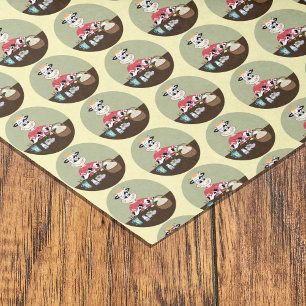 Papel De Seda Patrón de huevos de Pascua de vaca personalizado l