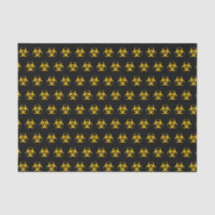 Papel De Seda Patrón de iconos de riesgo biológico