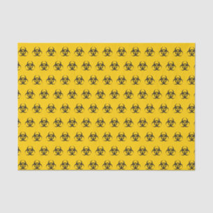 Papel De Seda Patrón de iconos de riesgo biológico