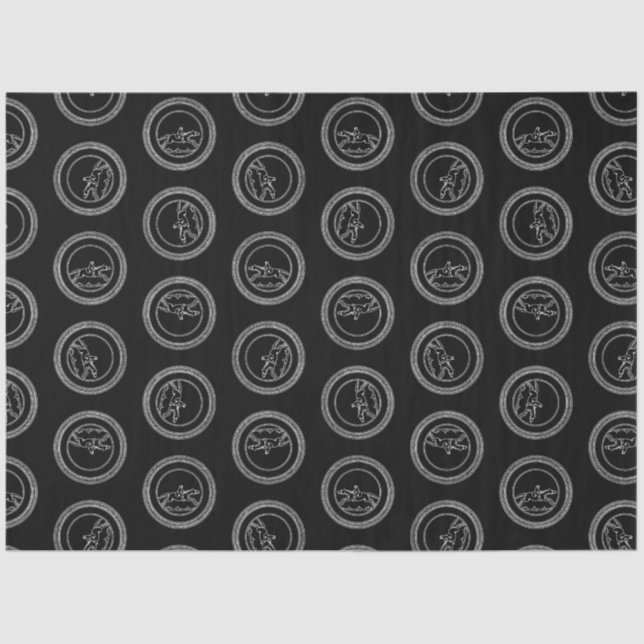 Papel De Seda Patrón de impresión de arte de caballos ecuestres  (Anverso)