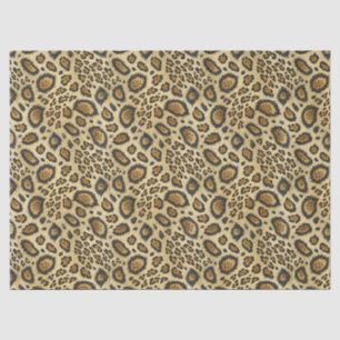 Papel De Seda Patrón de Impresión de Leopardo – Diseño de Piel d