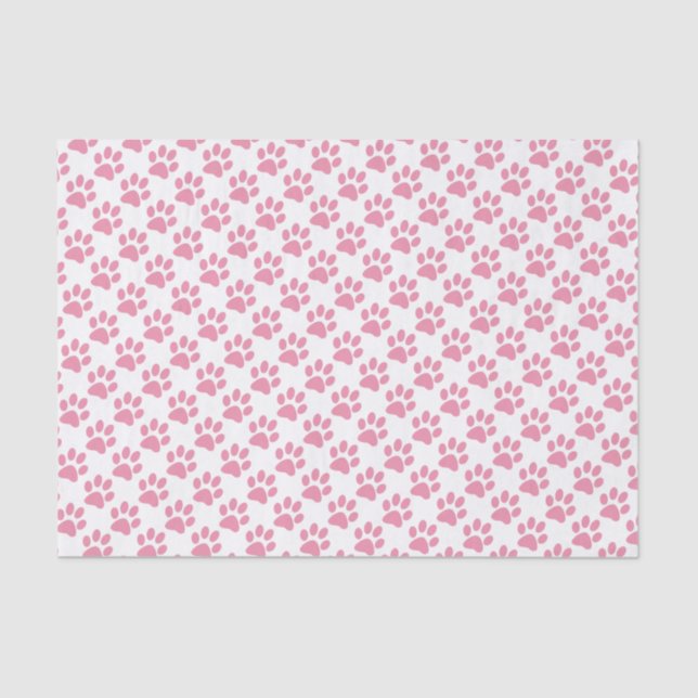 Papel De Seda Patrón de impresión de página rosa (Anverso)