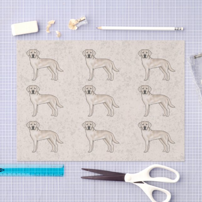 Papel De Seda Patrón de impresión de perro de laboratorio recupe (Artesanía)