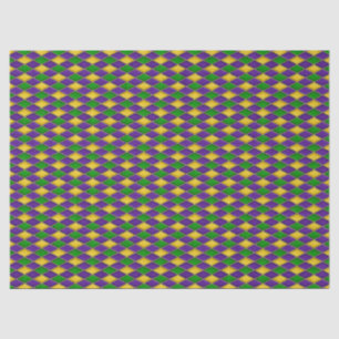 Papel De Seda Patrón de impresión del Harlequin de Diamantes de