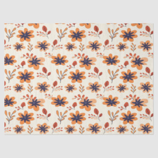Papel De Seda Patrón de infiltración de color de agua caída flor
