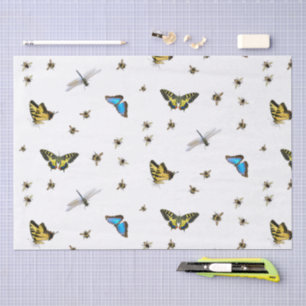 Papel De Seda Patrón de insectos beneficiosos para el jardín