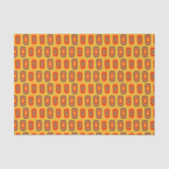 Papel De Seda Patrón de inspiración retro (Anverso)