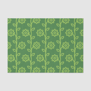 Papel De Seda Patrón de jardín de flores planas