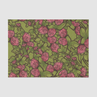 Papel De Seda Patrón de jardín de la capa roja