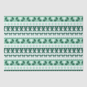 Papel De Seda Patrón de Knit de suéter de navidad feo en verde d