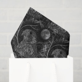 Papel De Seda Patrón de la luna llena del halcón