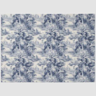 Papel De Seda Patrón de la tela azul moderna del Castillo Antigu