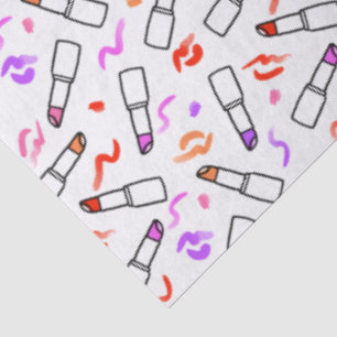Papel De Seda Patrón de Labial