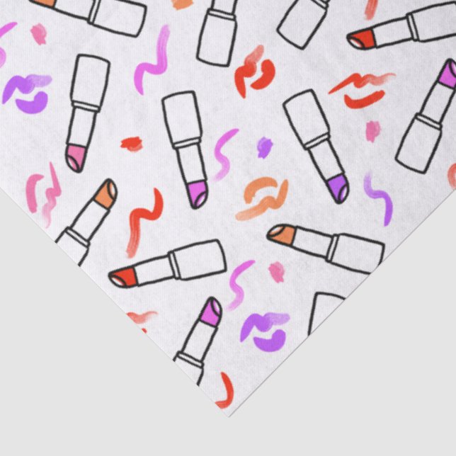 Papel De Seda Patrón de Labial (Detalle)
